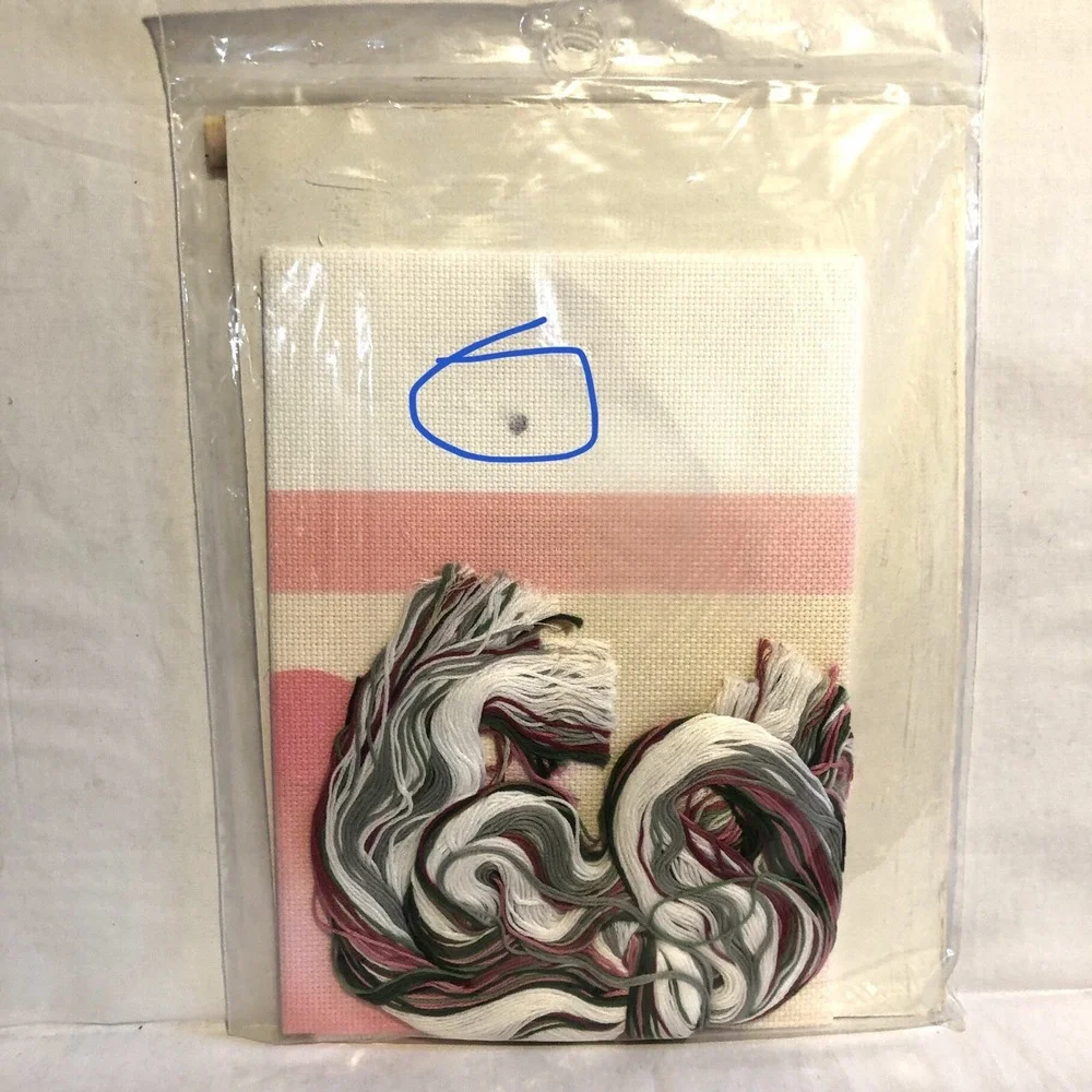 Vintage Something Special DECO TIGER LILY VASE PICTURE Counted Cross Stitch 1987